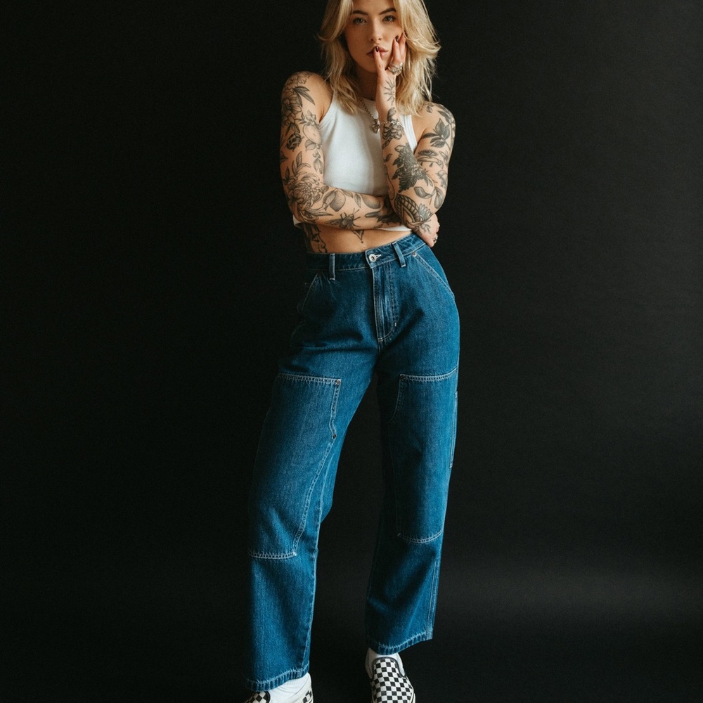 P&Co 304 Albion Carpenter Pant - Washed Denim